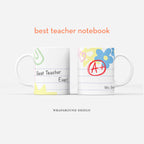 Custom Mug - Best Teacher Notebook