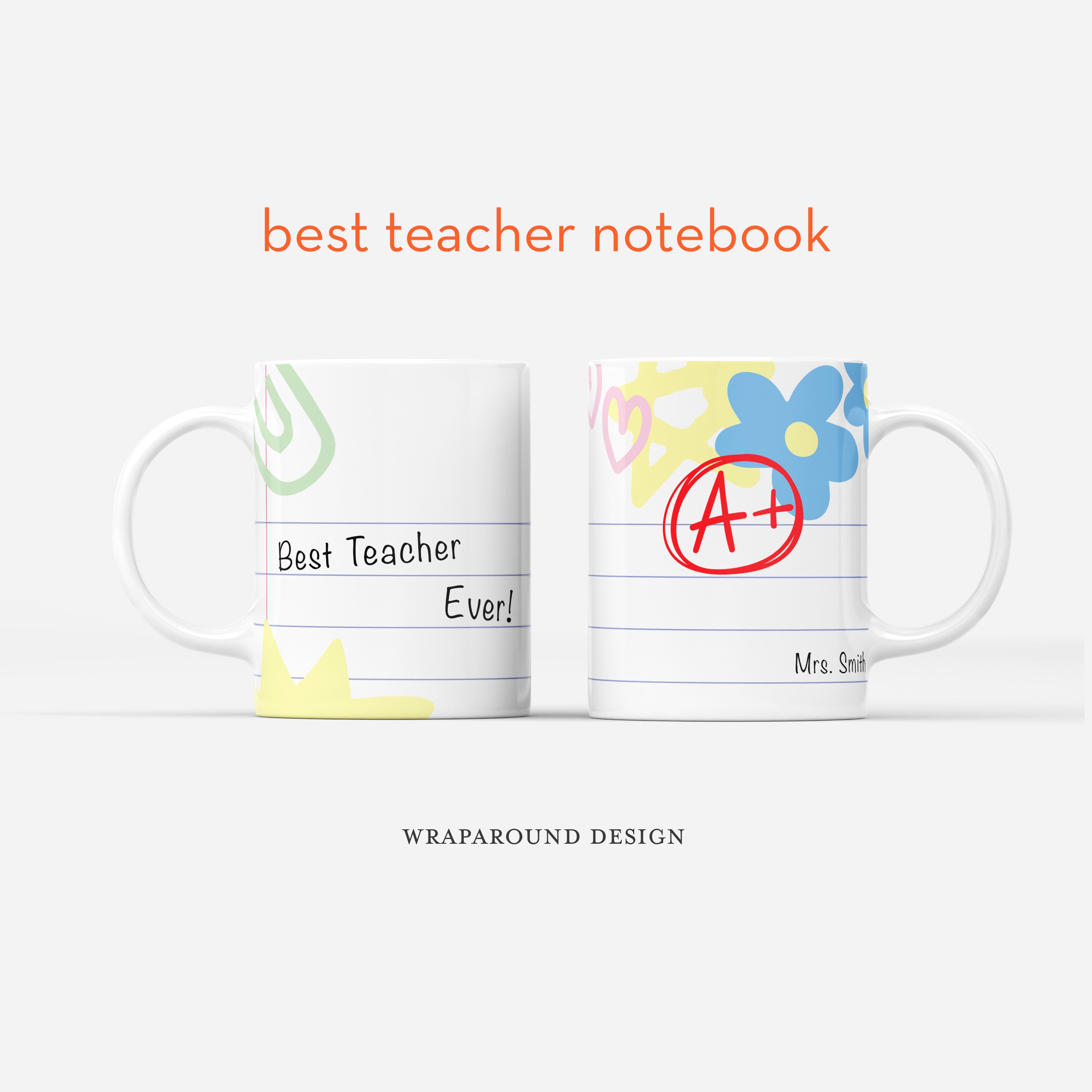 Custom Mug - Best Teacher Notebook
