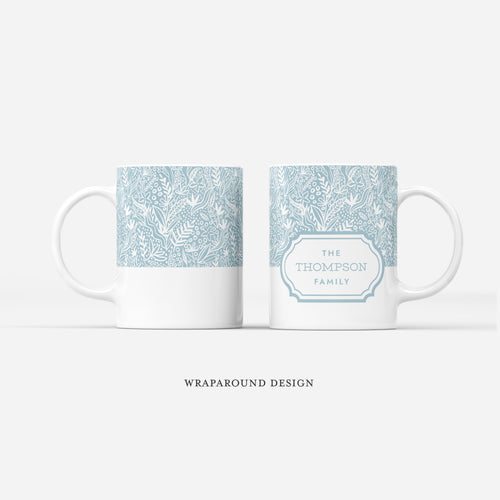 Custom Mug - Blue Pattern Family