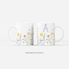 Custom Mug - Floral Initials