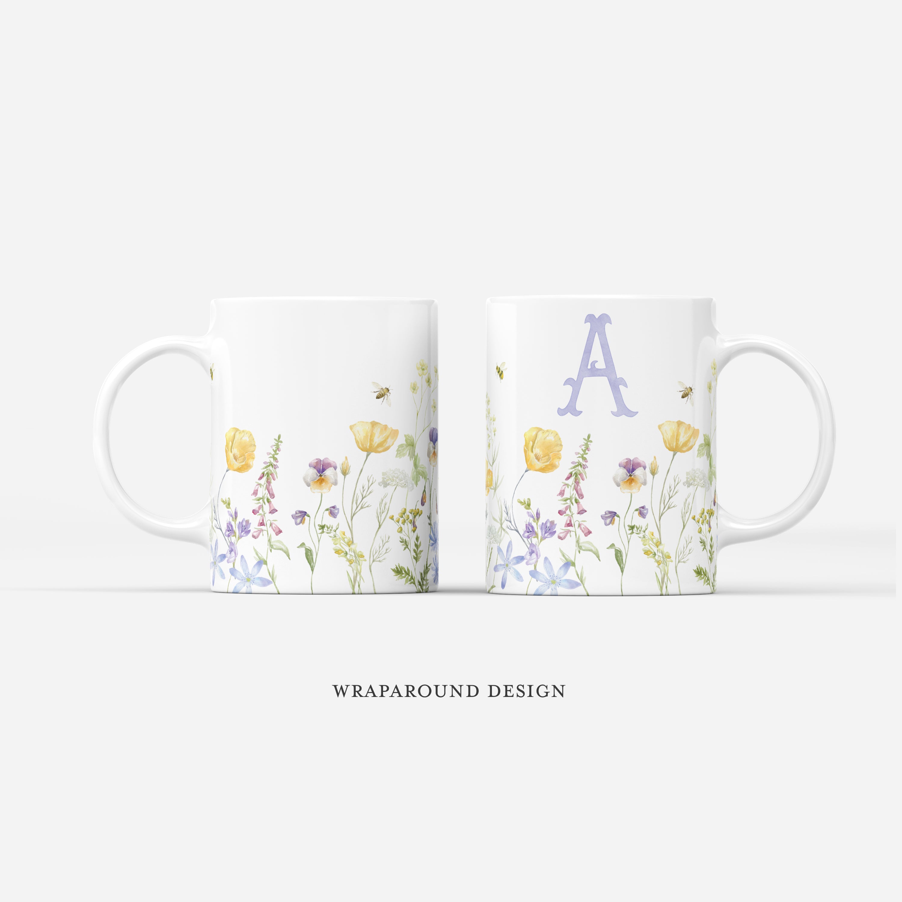 Custom Mug - Floral Initials
