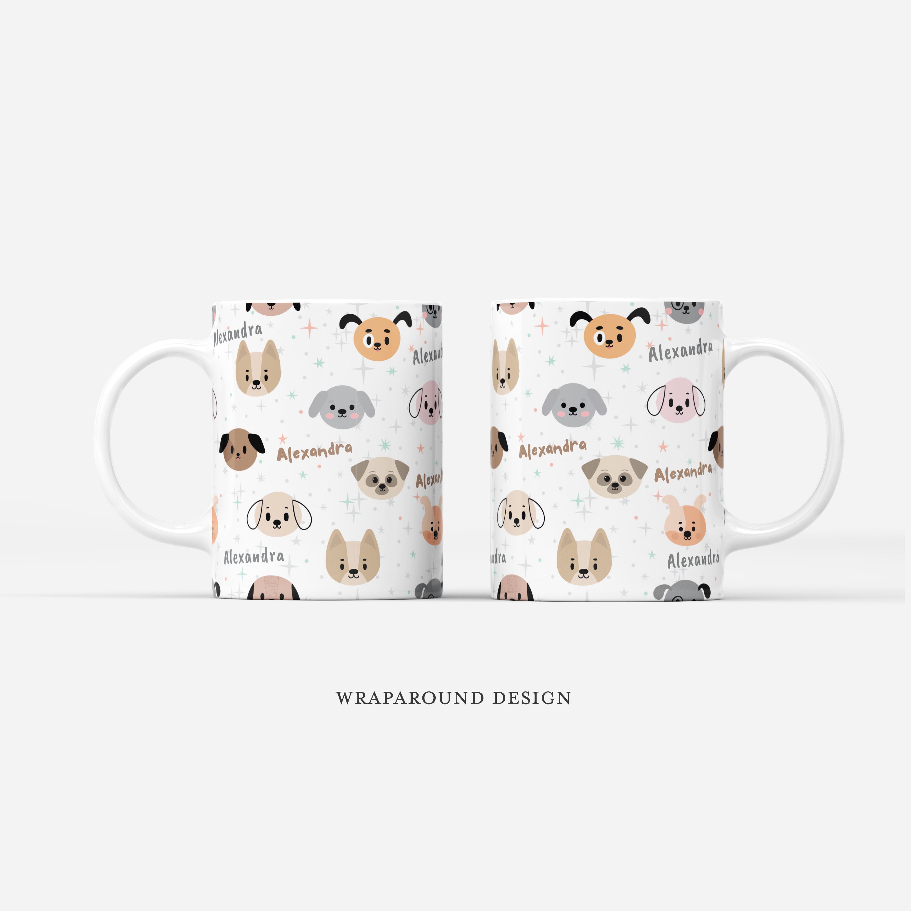 Custom Mug - Dog Pattern