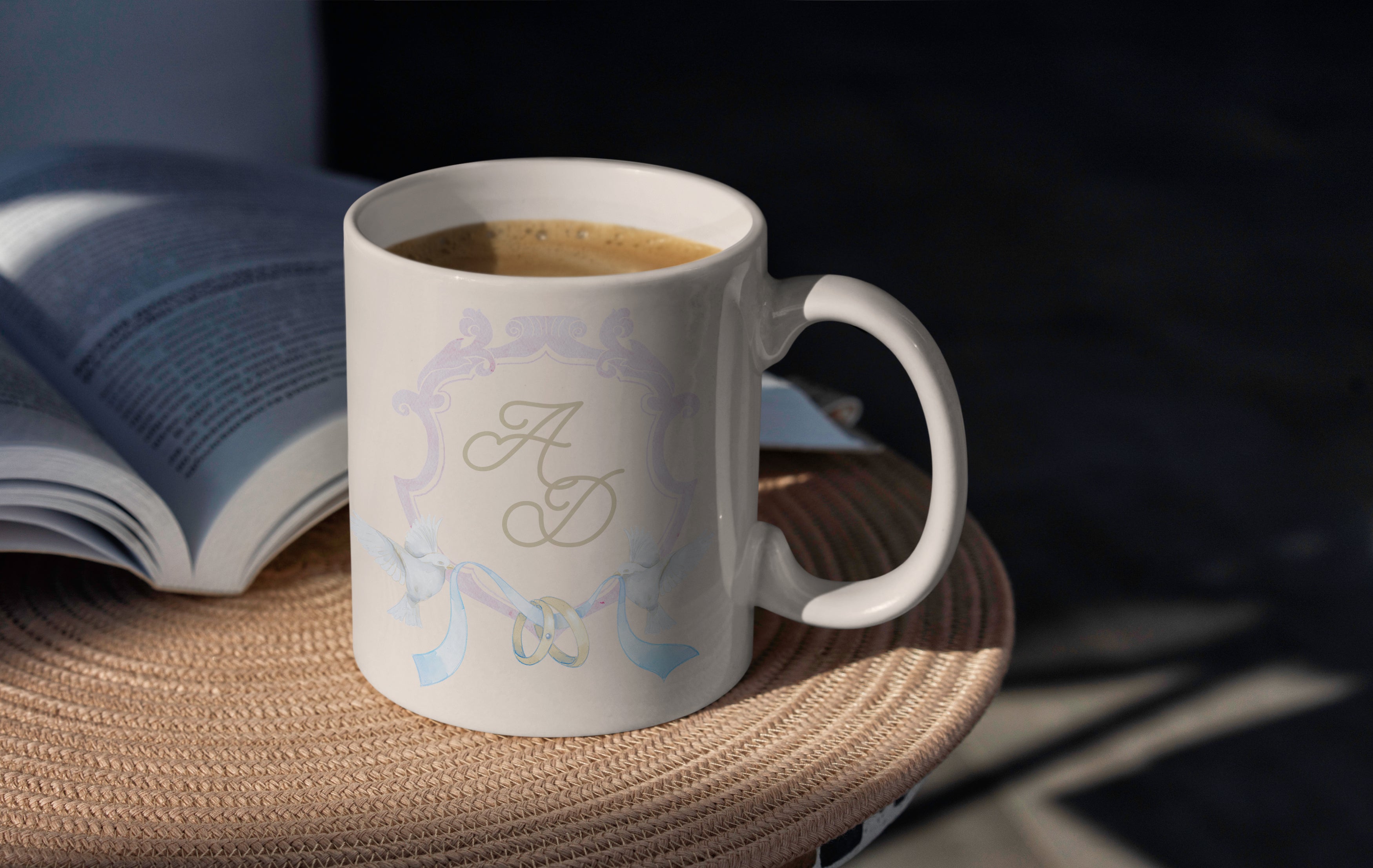 Custom Mug - Dove Rings