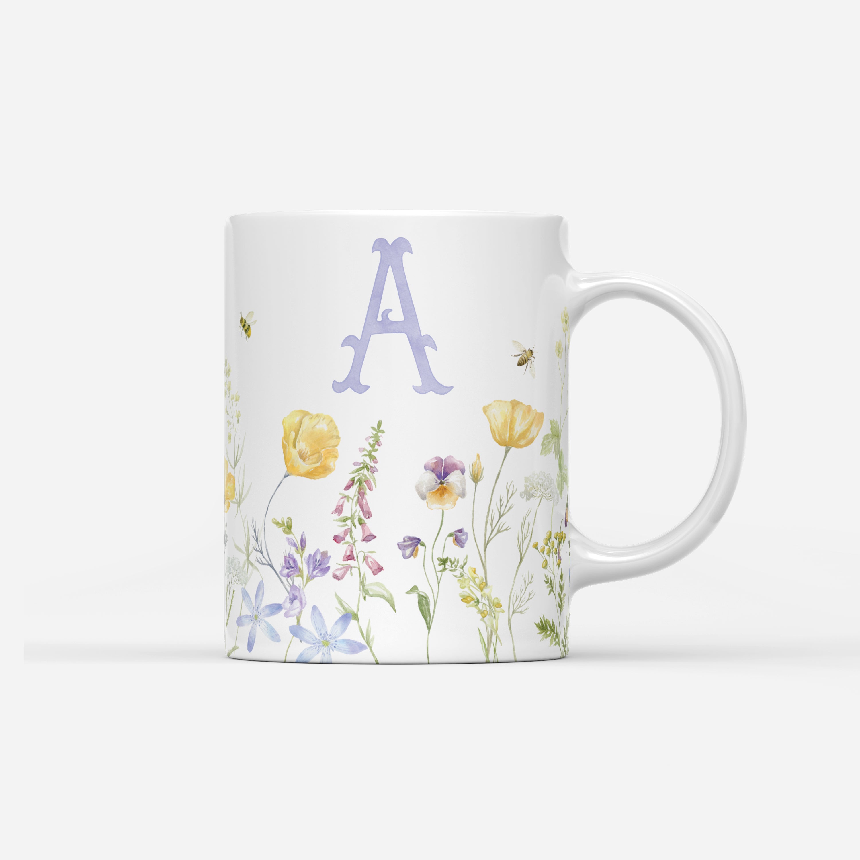 Custom Mug - Floral Initials