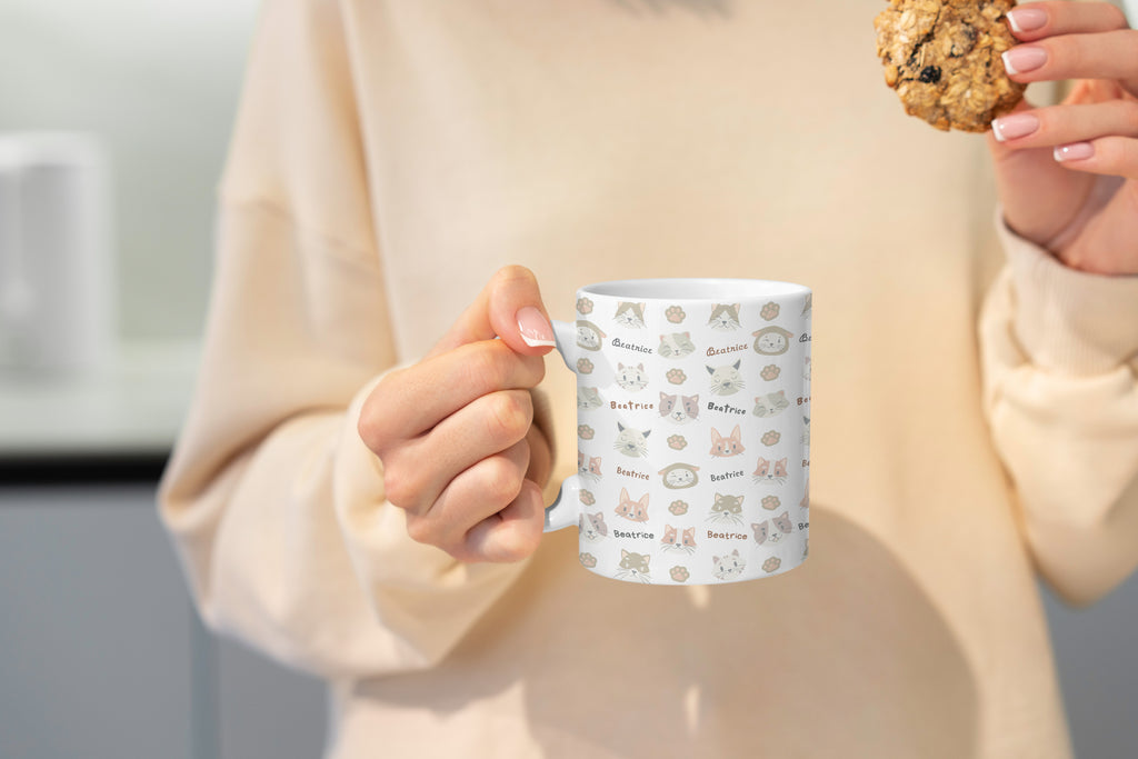 Custom Mug - Cat Pattern
