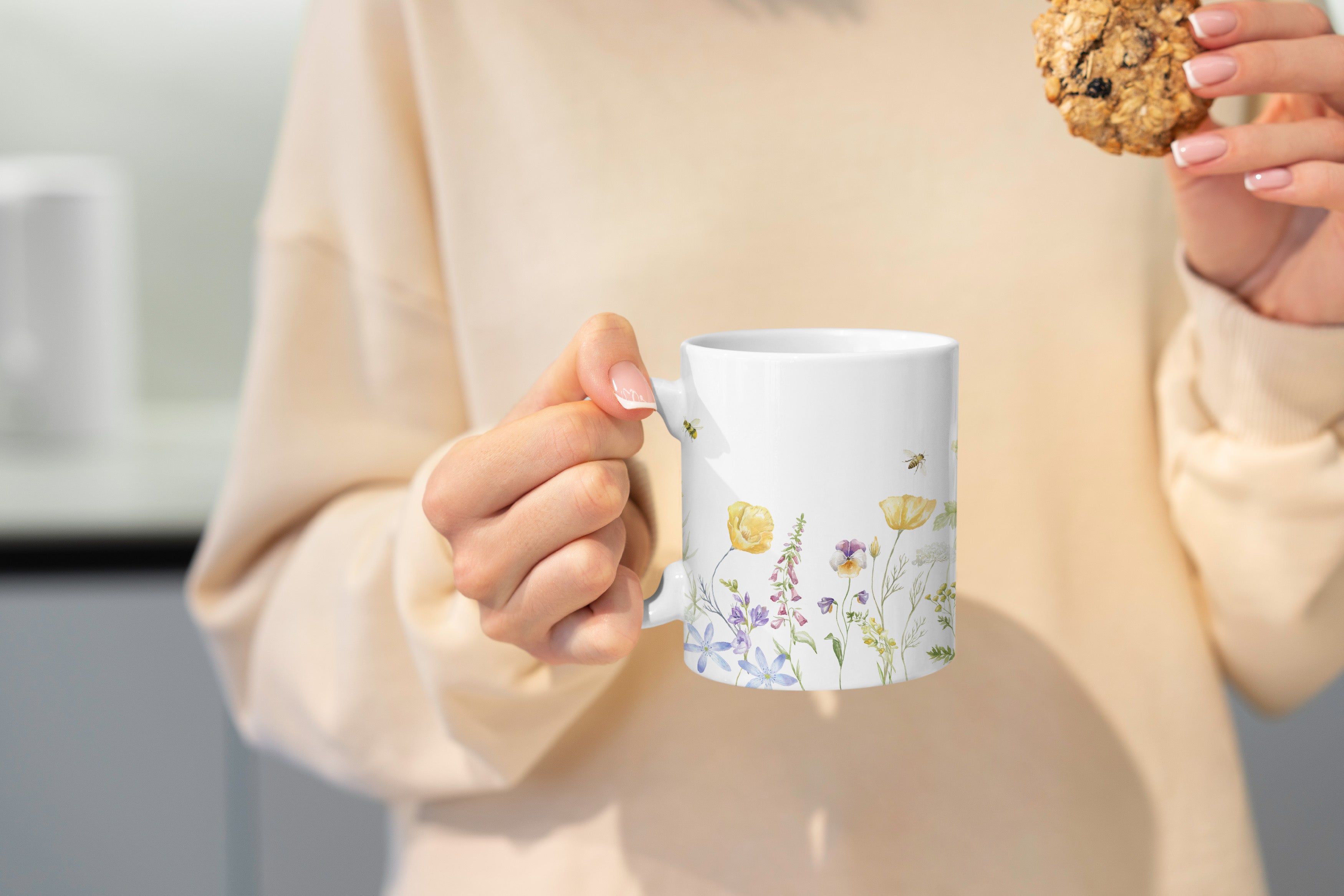 Custom Mug - Floral Initials