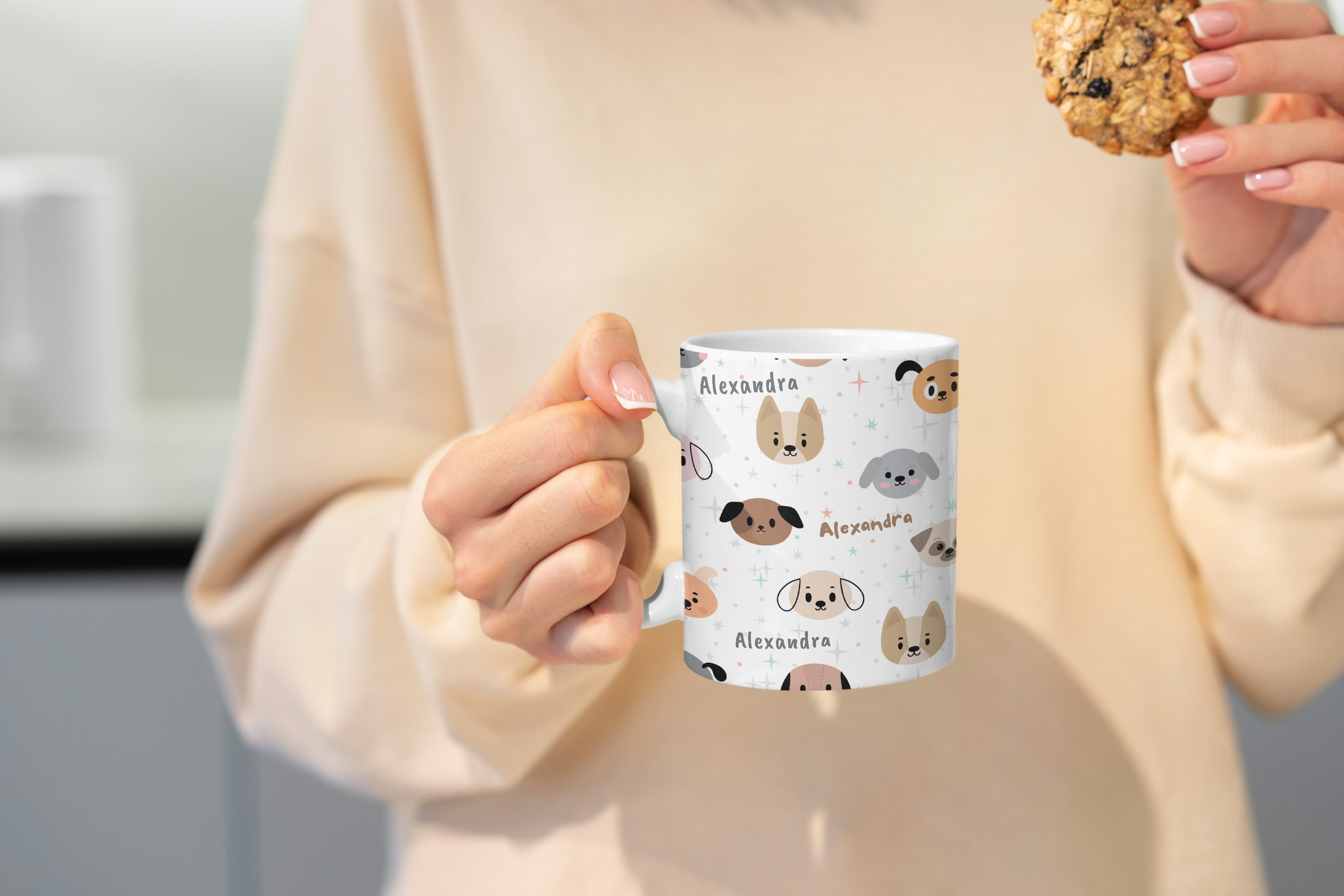 Custom Mug - Dog Pattern