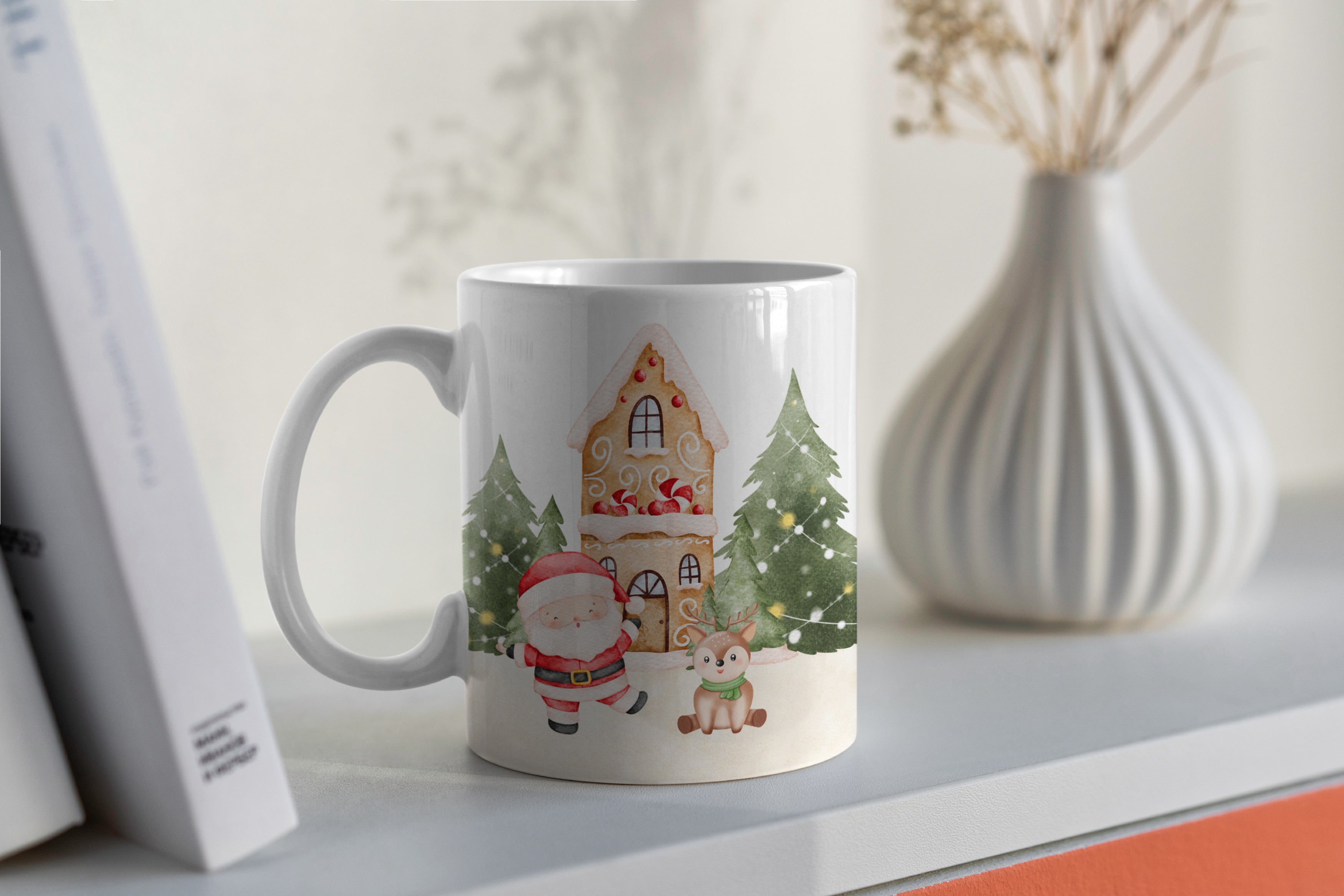 Custom Mug - Santa and Reindeer
