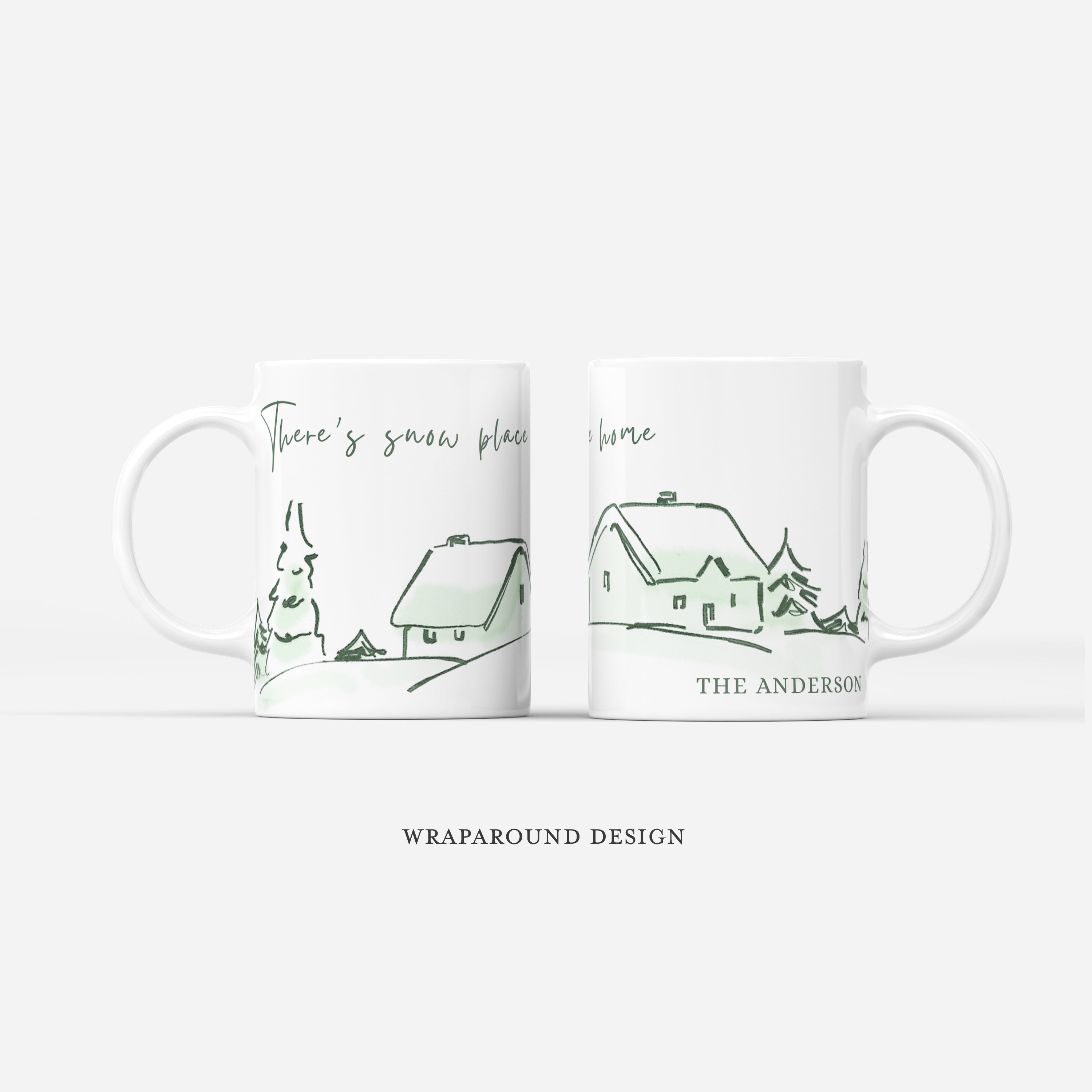 Custom Mug - Snow Place Like Home